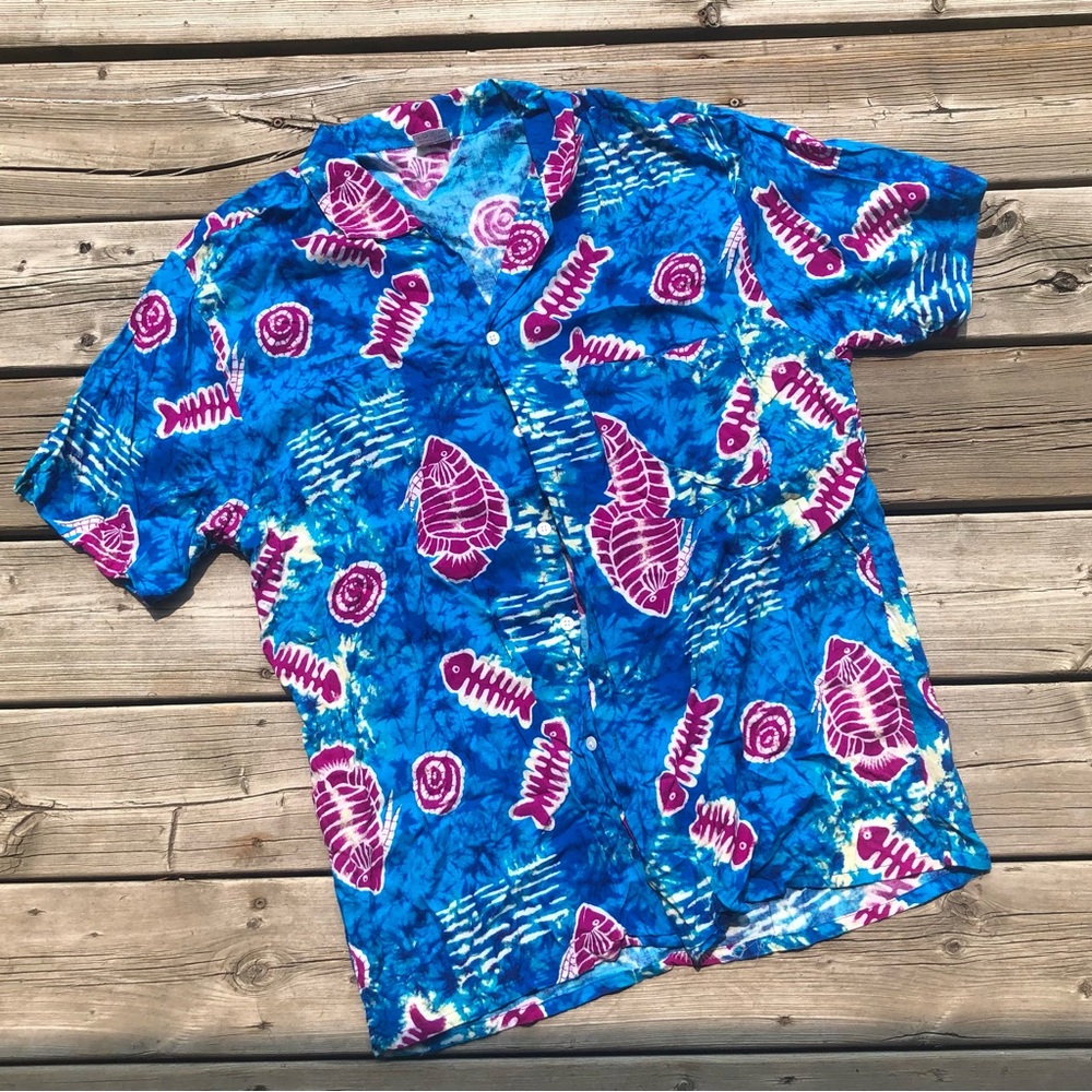 Fishbone Tie Dye Shirt